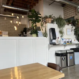 the interior of a coffee shop