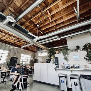 the interior of a coffee shop