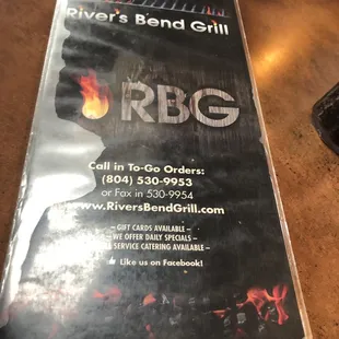 the menu