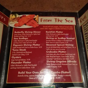 From the sea menu... great portion!