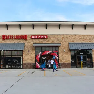 the front of the store