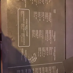 Drinks menu (july 2023)