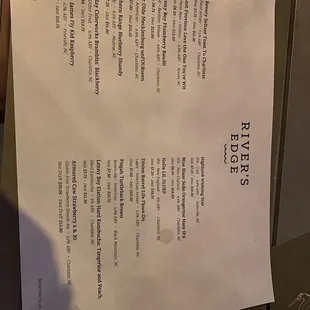 Drinks menu (july 2023)