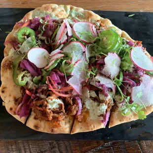 Steak Banh Mi Flatbread (I picked most of the cilantro off)
