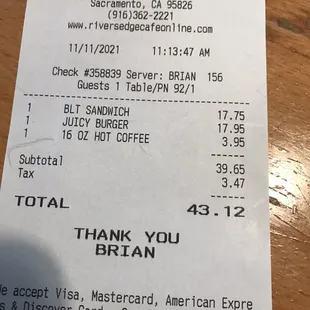 The prices