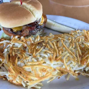 Hornet with stuffed hash browns