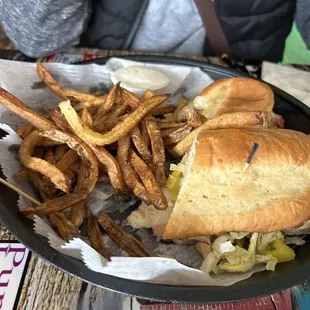 Italian Sandwich with fries