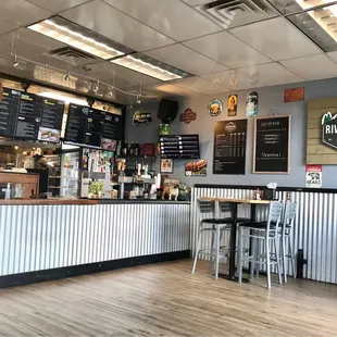 the interior of the restaurant