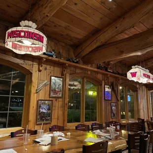 the dining area