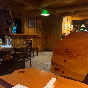 a table and chairs