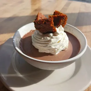 Black sesame pot de creme