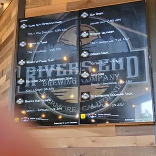 Beer menu 2022