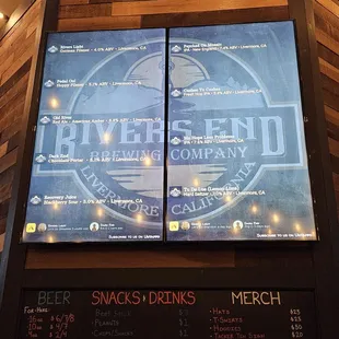 Beer menu