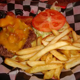 Burger &amp; fries.