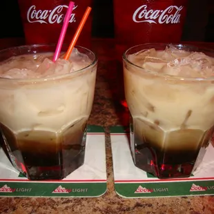 White Russians &amp; waters.