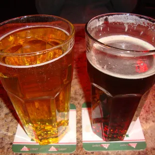 Angry Orchard &amp; Sam Adams Winter Ale.