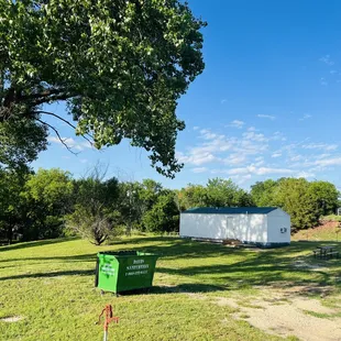 This is one of our group camping areas near the shower house.