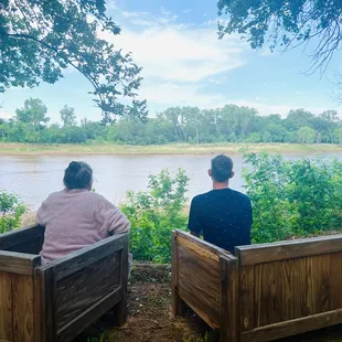 Beautiful view of the Salt Fork River from the park!
