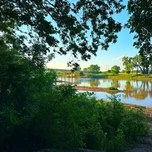 This is our campsite and view of the river.