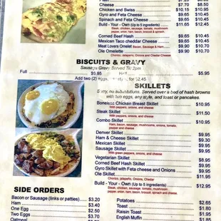 breakfast menu