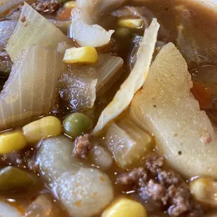 Best beef vegetable soup in the city