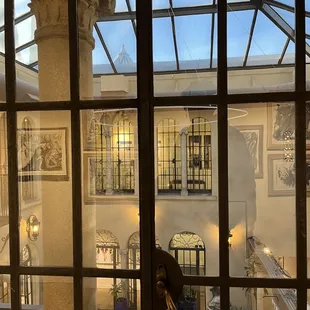 The view of the courtyard