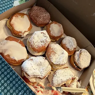 a box of doughnuts