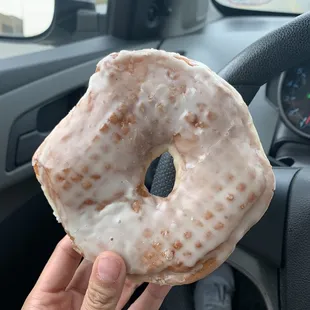 Glazed donut- so big but it was dense and chewy