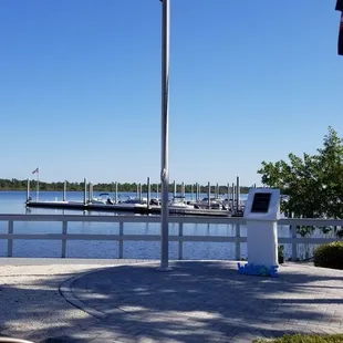 a view of the marina