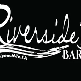 the logo for riverside bar