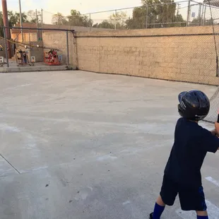 Six years old and 50mph balls