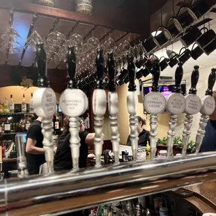 Craft beers on tap
