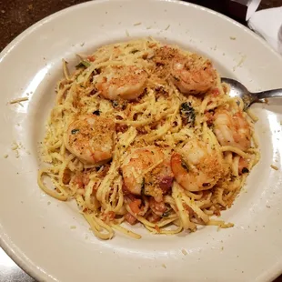Shrimp Scampi. Very delicious