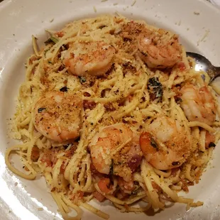 Shrimp Scampi. Very delicious