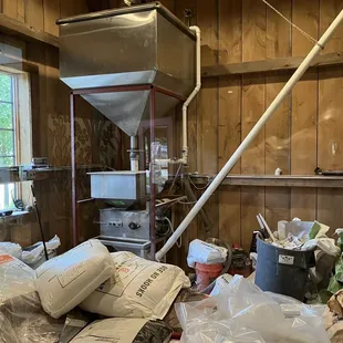 the inside of a brewery