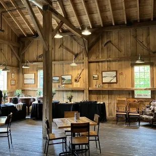 the inside of the building