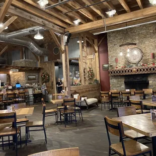 the inside of the restaurant