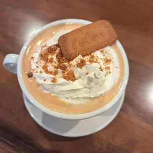 Biscoff latte