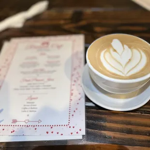 Valentine&apos;s Day Specials 16oz Honey Latte