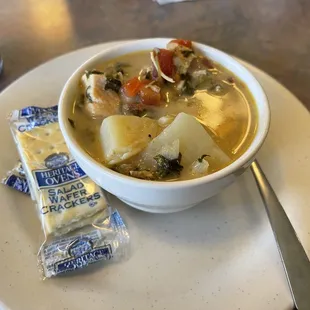 Chicken Florentine soup