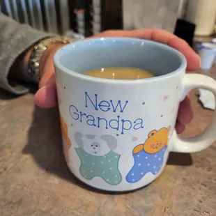 This is how they differentiate between decaf and regular, lol!