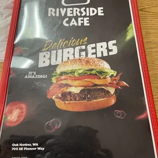 Front of new Menu