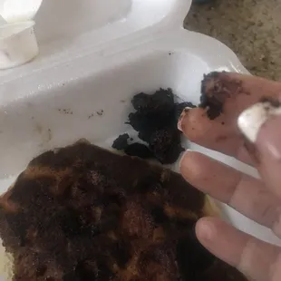 Burnt chips