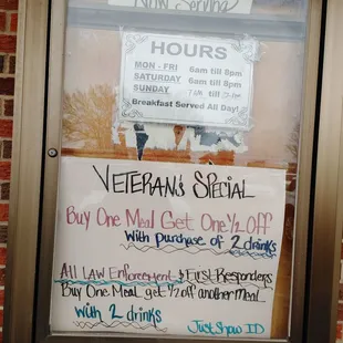 Special pricing offered for Vet&apos;s, Police and First Responders