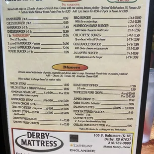 Burger Menu