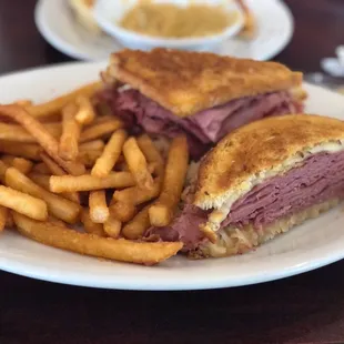 Delicious Ruben! I could only eat half. The fries are very good too!