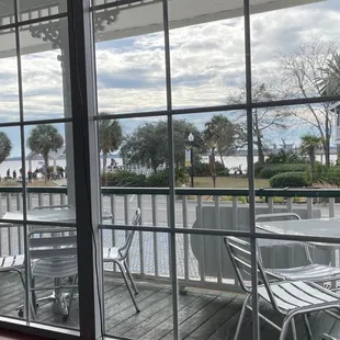 View from our indoor table