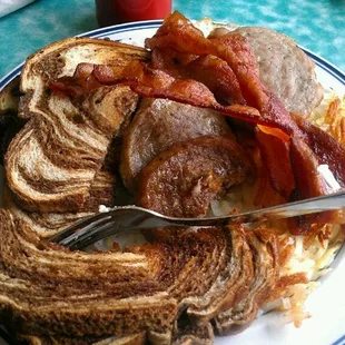 The &quot; Hungry Man&quot; breakfast should say it&apos;s for two, you&apos;ll have leftovers even if you order the &quot;Hungry Women&quot;, pictured here.
