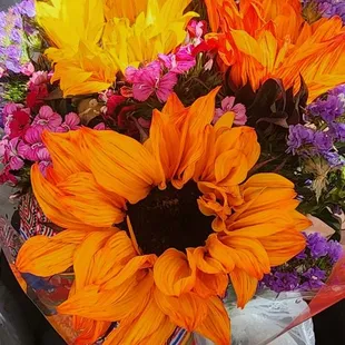 Sun flower bouquet