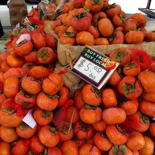 Locally grown Fuyu persimmons!